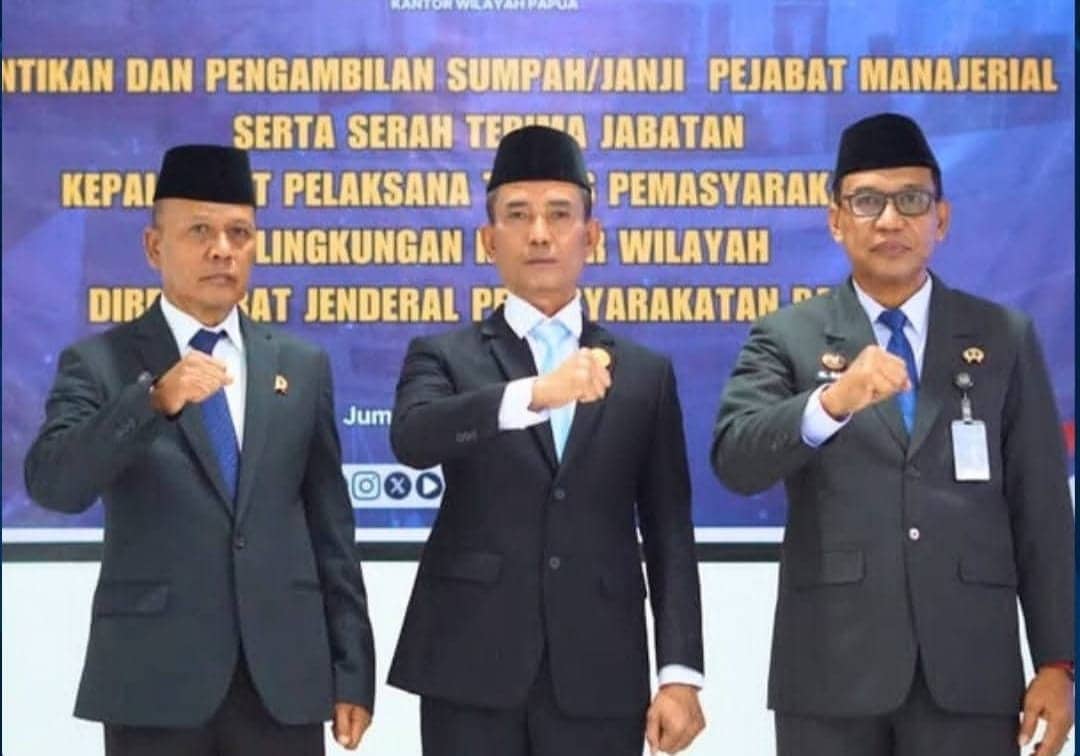 Ilustrasi berita Mimika: Hernowo Resmi Jabat Kalapas Timika, Kakanwil Ditjenpas Papua Tekankan Inovasi dan Integritas