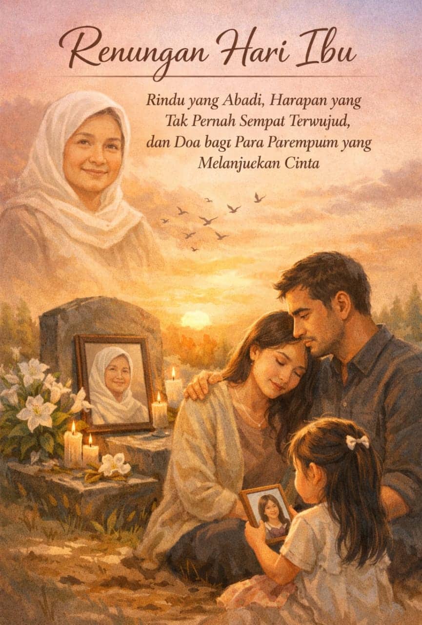 Ilustrasi berita BERITA UTAMA: Renungan Hari Ibu 2025: Rindu yang Abadi, Harapan yang Tak Sempat Terwujud, dan Doa bagi Istri serta Anak Perempuanku