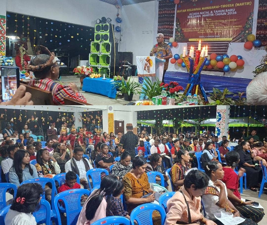 Ilustrasi berita Mimika: Bupati John Rettob Ajak Seluruh Warga NTT di Mimika Bersatu Saat Hadiri Natal dan Tahun Baru Ikatan Keluarga Manggarai–Tirossa