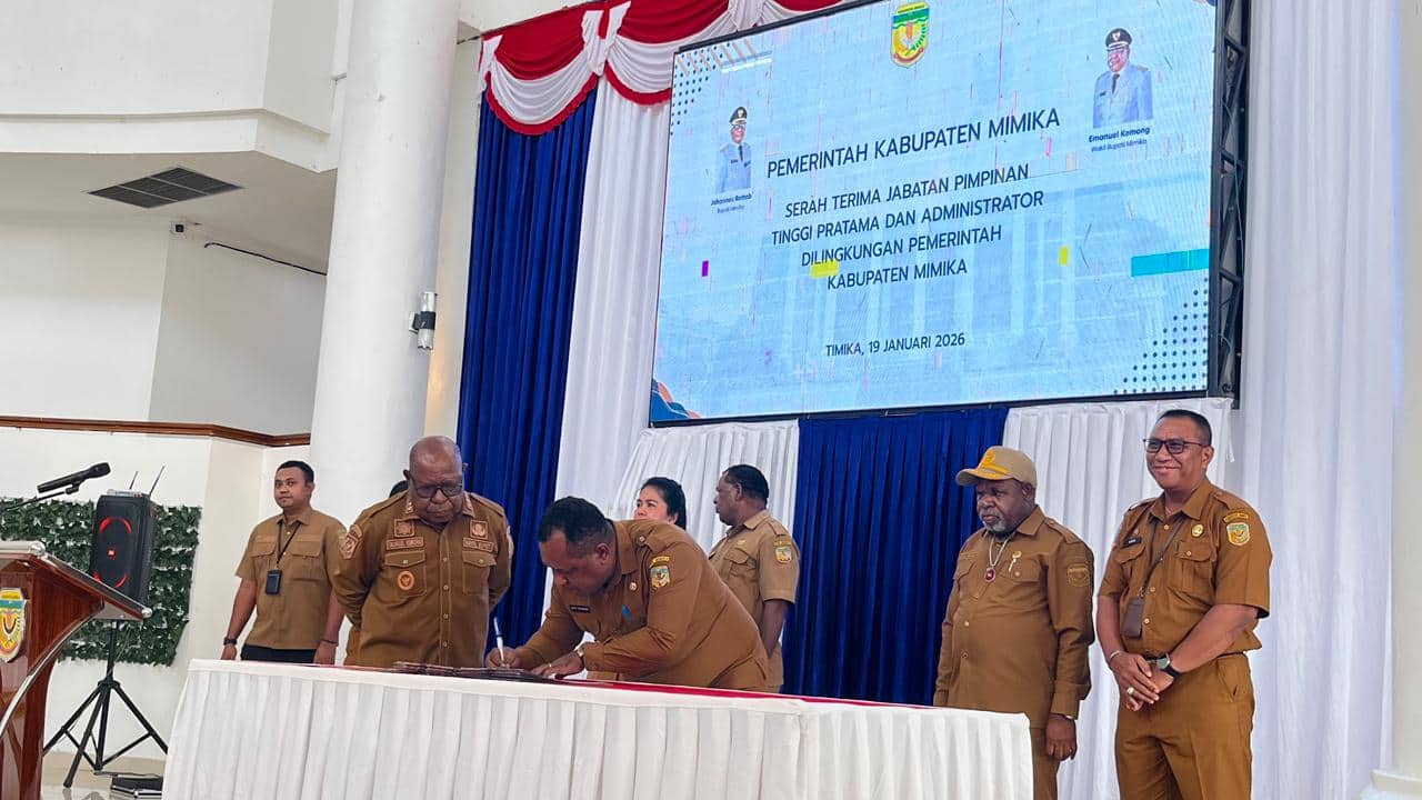 Ilustrasi berita Mimika: Sertijab Pejabat Pemkab Mimika, Wakil Bupati Emanuel Kemong Ajak Jaga Amanah dan Tingkatkan Pelayanan Publik