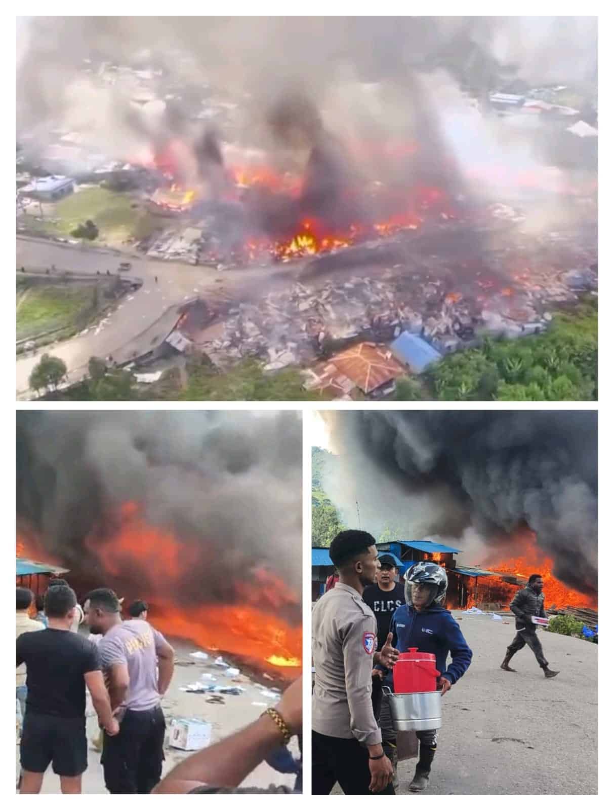Ilustrasi berita Papua: Kerugian Capai Rp 22 Miliar, Polisi Catat Lebih dari 100 Bangunan Ludes Terbakar di Karubaga Tolikara