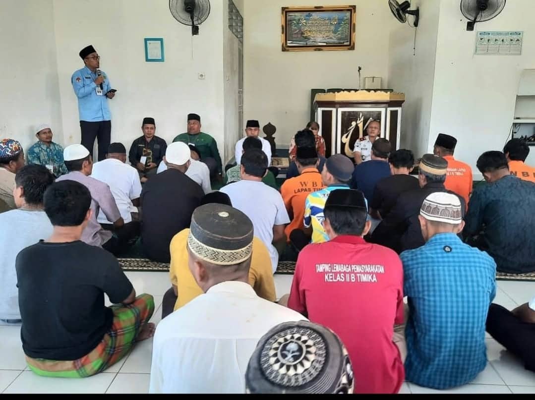 Ilustrasi berita Mimika: Tingkatkan Keimanan dan Akhlak, Lapas Kelas IIB Timika Gelar Bimbingan Keagamaan Islam Bagi Warga Binaan