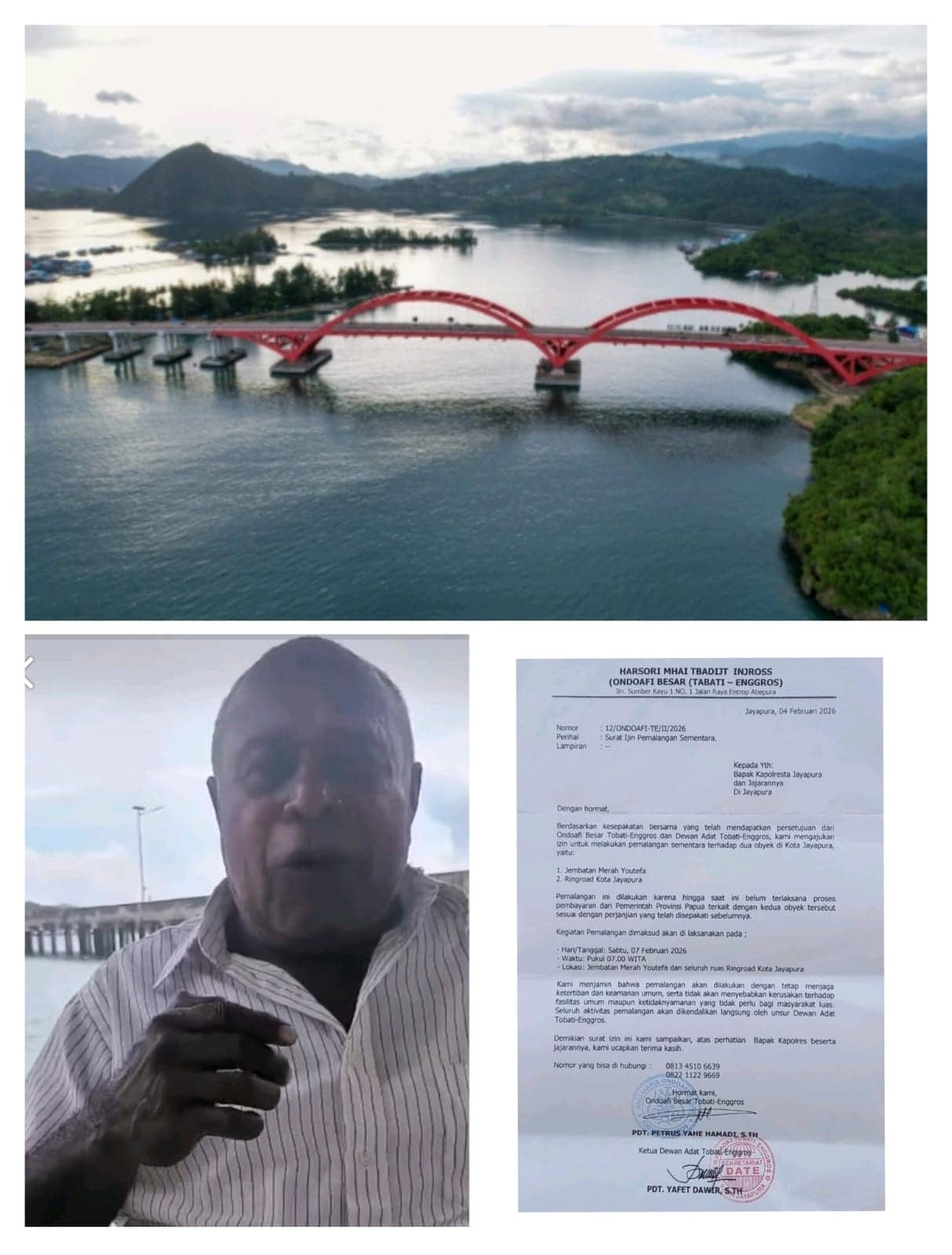 Ilustrasi berita JAYAPURA: Besok Jembatan Merah dan Ring Road Dipalang, Ondoafi Besar Tobati–Enggros Tegaskan Aksi Tidak Sah Secara Adat
