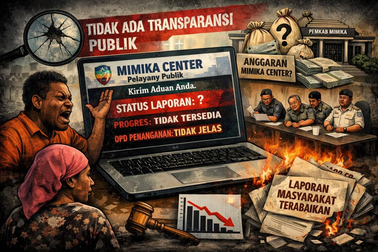 Ilustrasi berita Mimika: Mimika Center Mulai Dipertanyakan, Dana Mengalir Tapi Dashboard Transparansi Tak Terlihat