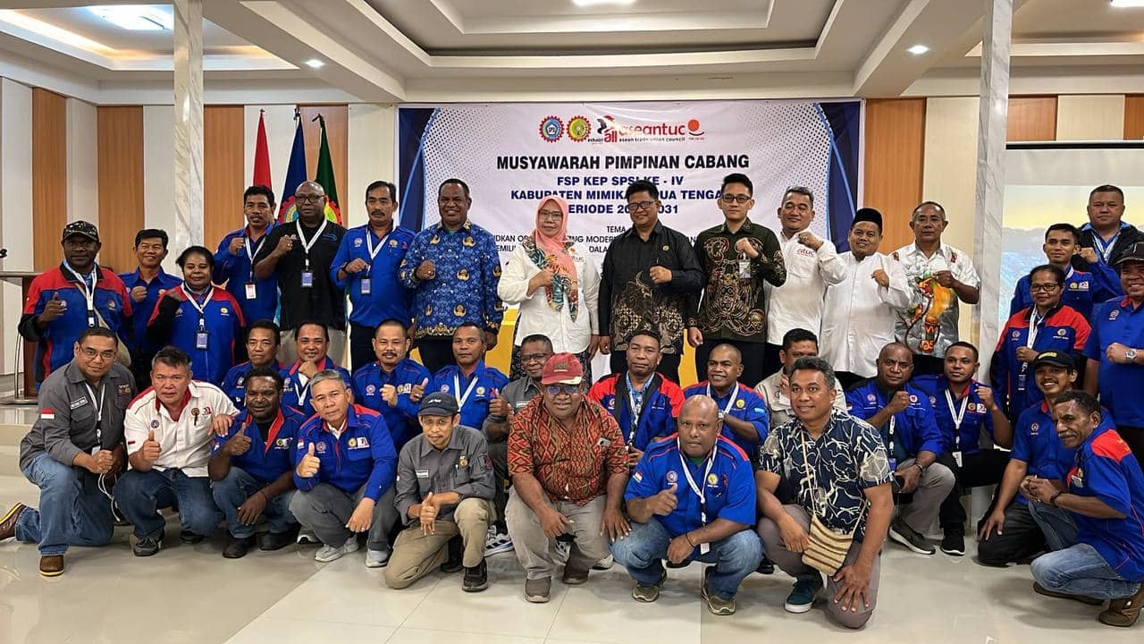 Ilustrasi berita Mimika: Gelar MUSCAB IV FSP KEP SPSI Mimika Perkuat Solidaritas dan Daya Juang Serikat Pekerja