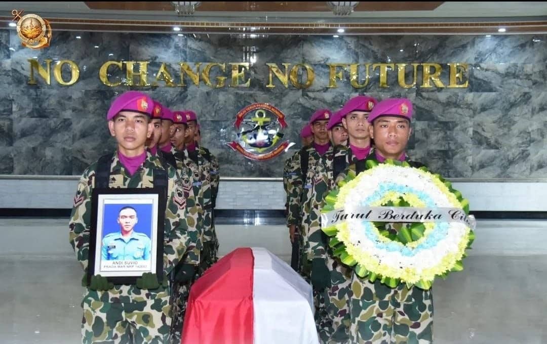 Ilustrasi berita Papua: Dua Prajurit Marinir yang Gugur di Maybrat Dimakamkan di Pangandaran dan Padang