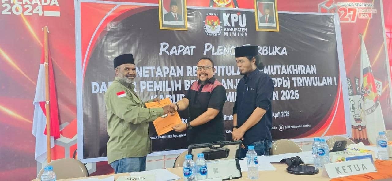 Ilustrasi berita Mimika: Gelar Pleno, KPU Mimika Tetapkan 227.425 Pemilih pada Triwulan I 2026