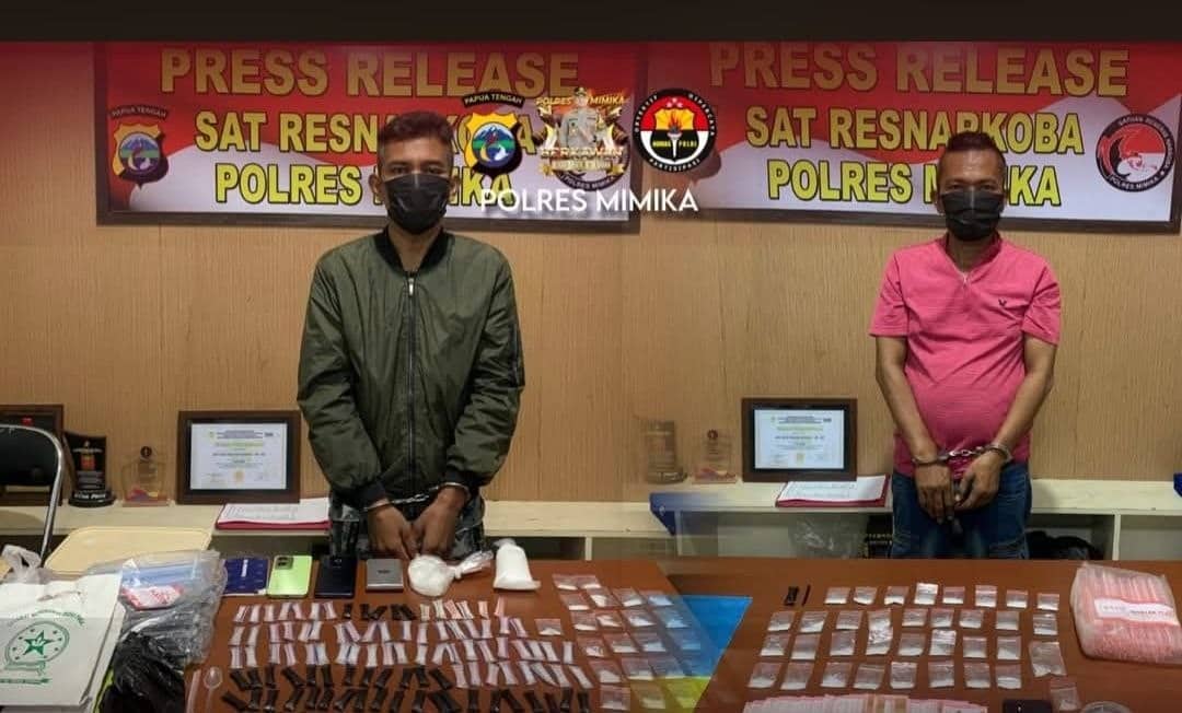 Ilustrasi berita Mimika: Polres Mimika Ungkap 180 Paket Sabu di Dua Lokasi, Dua Tersangka Diamankan