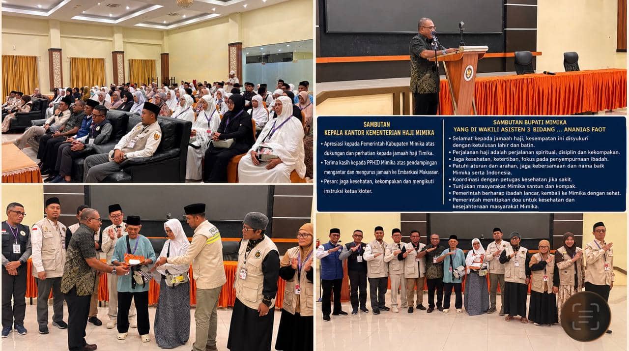 Ilustrasi berita Mimika: Ramah Tamah Jemaah Haji Jelang Keberangkatan ke Mekkah, Bupati Mimika Titip Pesan Jaga Kekompakan dan Nama Baik Daerah