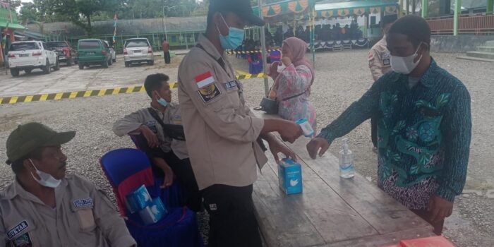 Seluruh peserta, panitia dan peninjau wajib mematuhi protokol kesehatan sebelum memasuki area Muskab KKJB.